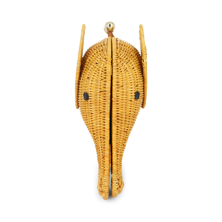Alec Elephant Wicker Handbag image number null