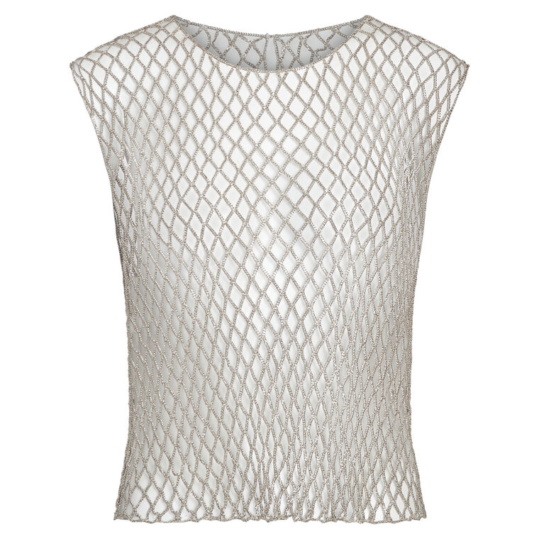 Chloe Chain Mesh Top image number null