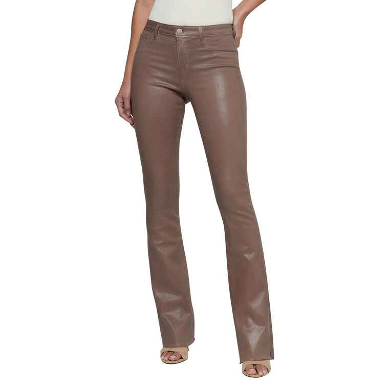 Ruth High Rise Straight Leg Coated Jean image number null