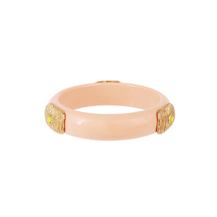Meknes Bangle Bracelet with Gold Station