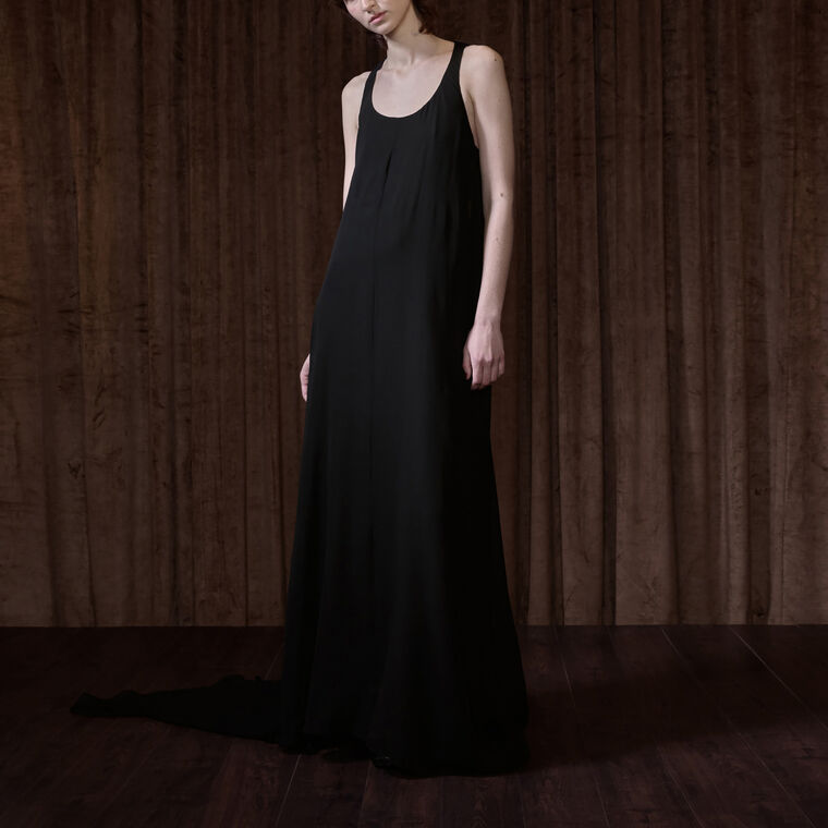 Chiffon Maxi Dress image number null