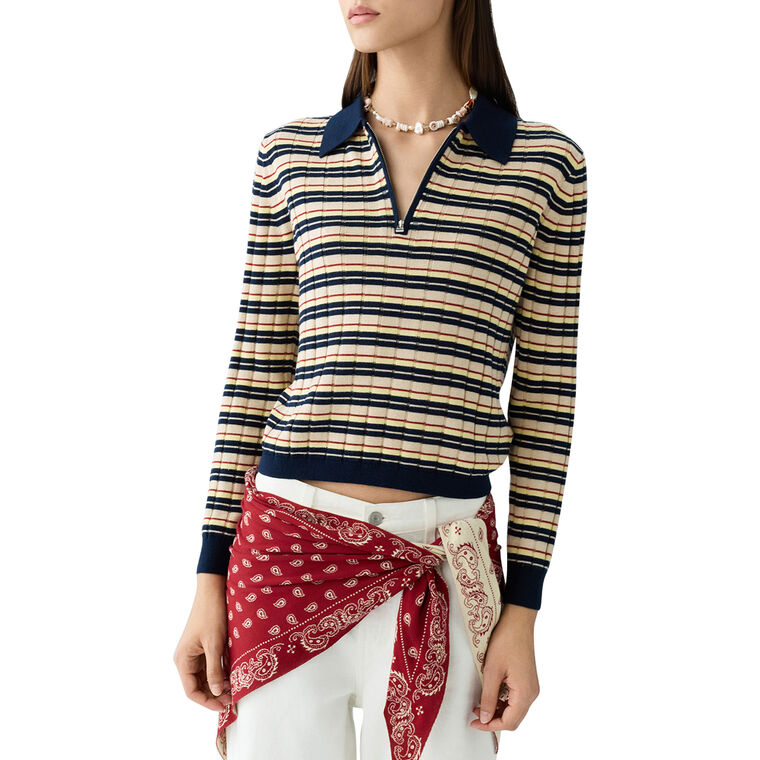 Long Sleeve Track Polo image number null