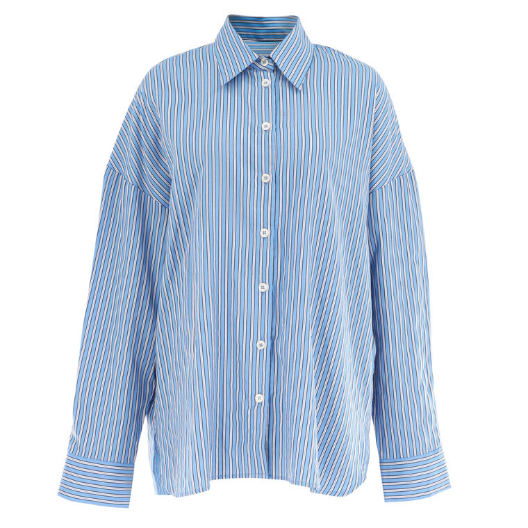 Stripe Oversized Shirt image number null