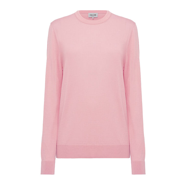 Wool Crewneck Sweater With Split Sleeves image number null