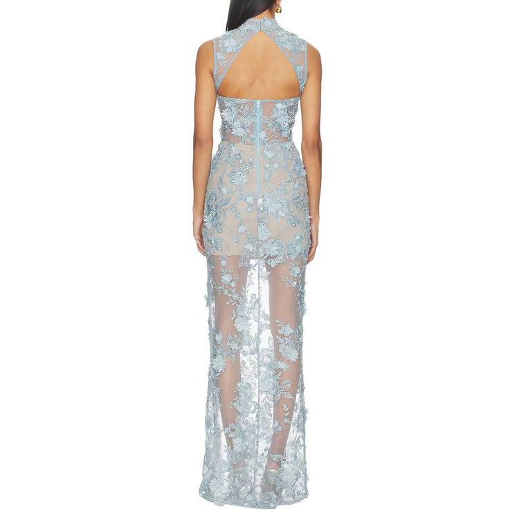 Tiffany Sequin Floral Maxi Dress image number null