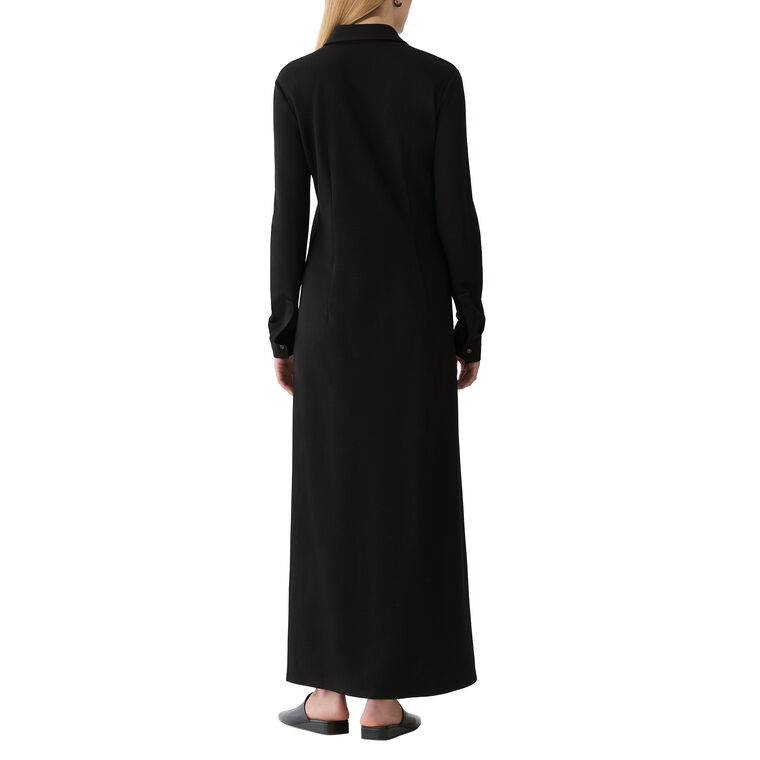 Double Knit Maxi Shirtdress image number null