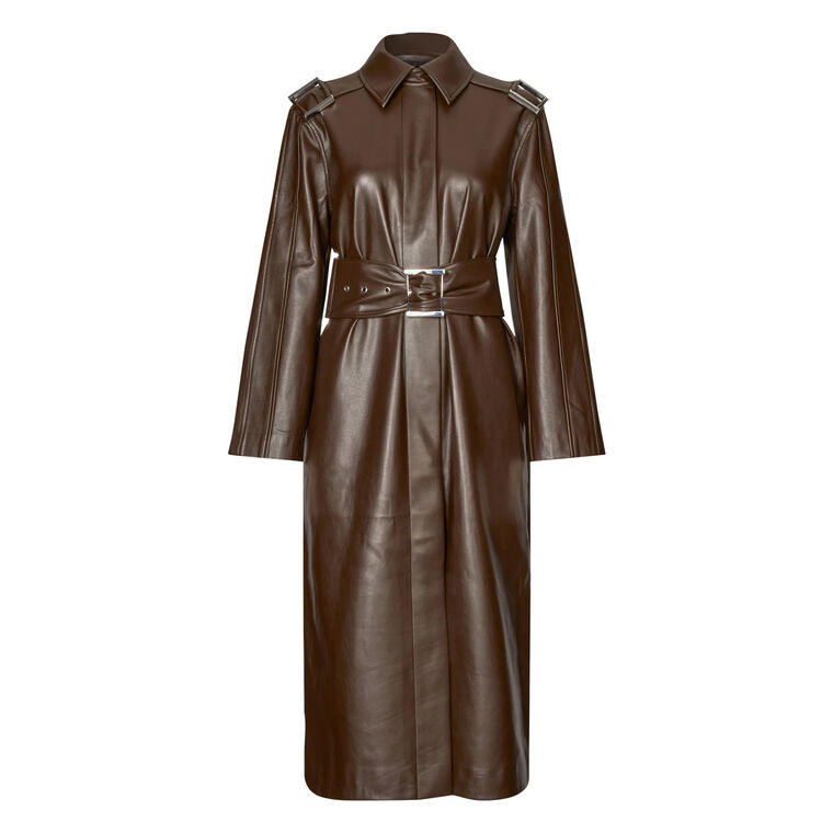 Oversized Trenchcoat With Buckle Belt image number null