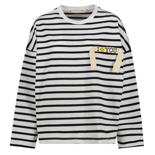 Striped I Smiley You Long Sleeve Knit Top