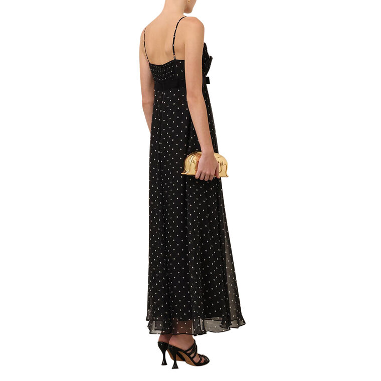 Frill Pleated Midi Dress image number null