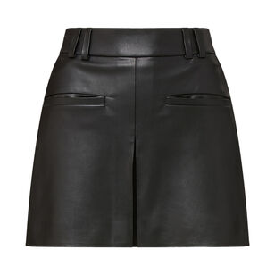 Pavaline Vegan Leather Mini Skirt