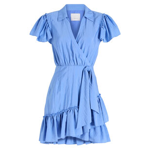 Mini Lila Short Sleeve Wrap Dress