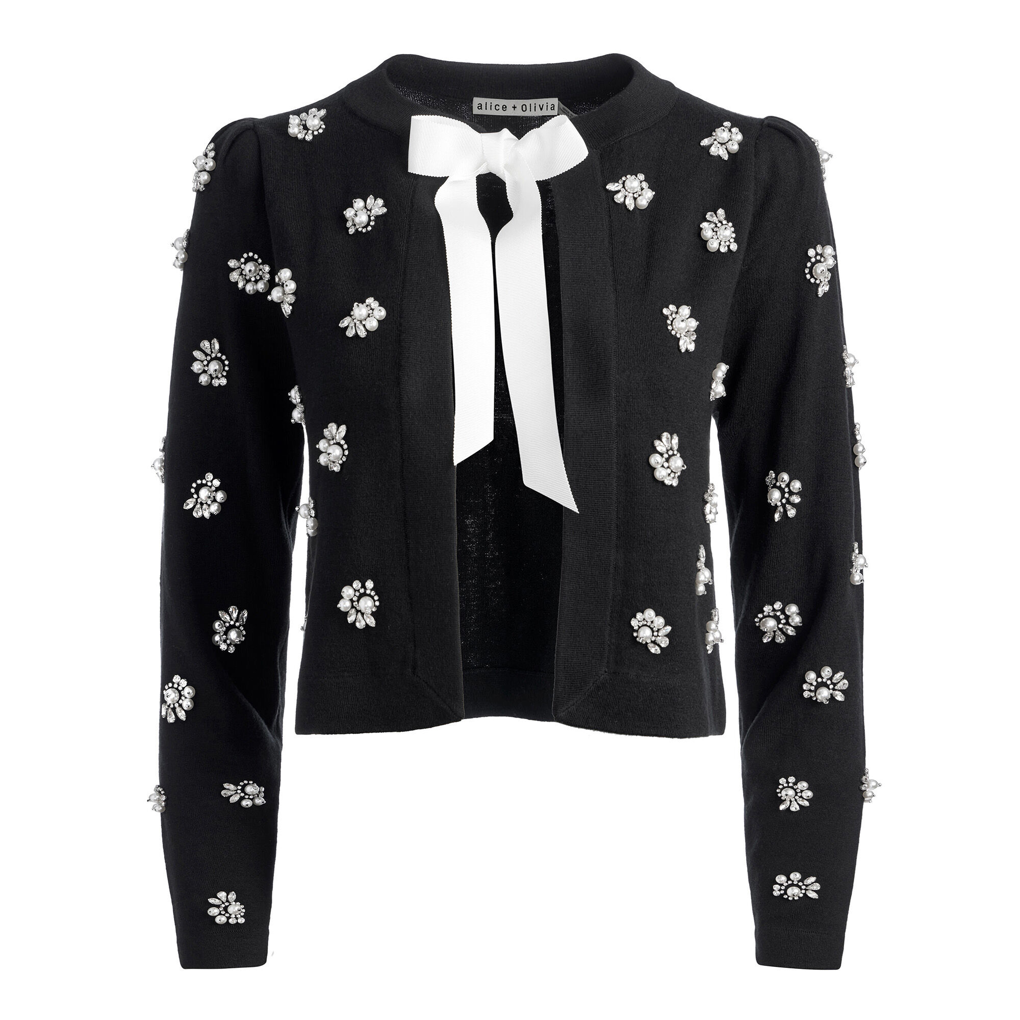 Trina Embellished Cropped Cardigan