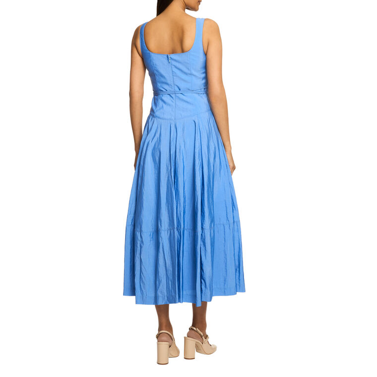 Joisian Sleeveless Flower Detail Midi Dress image number null