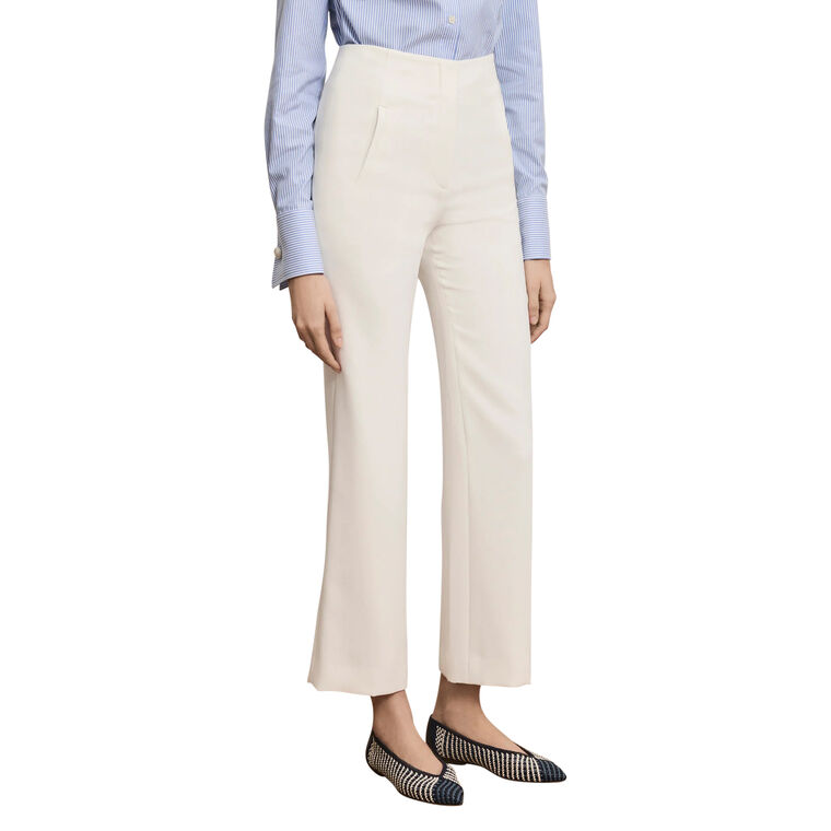 Carys High-Rise Cropped Straight-Leg Trouser image number null