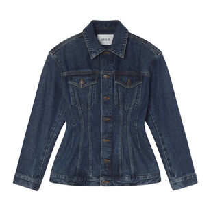 Myra Cinched-Waist Denim Jacket