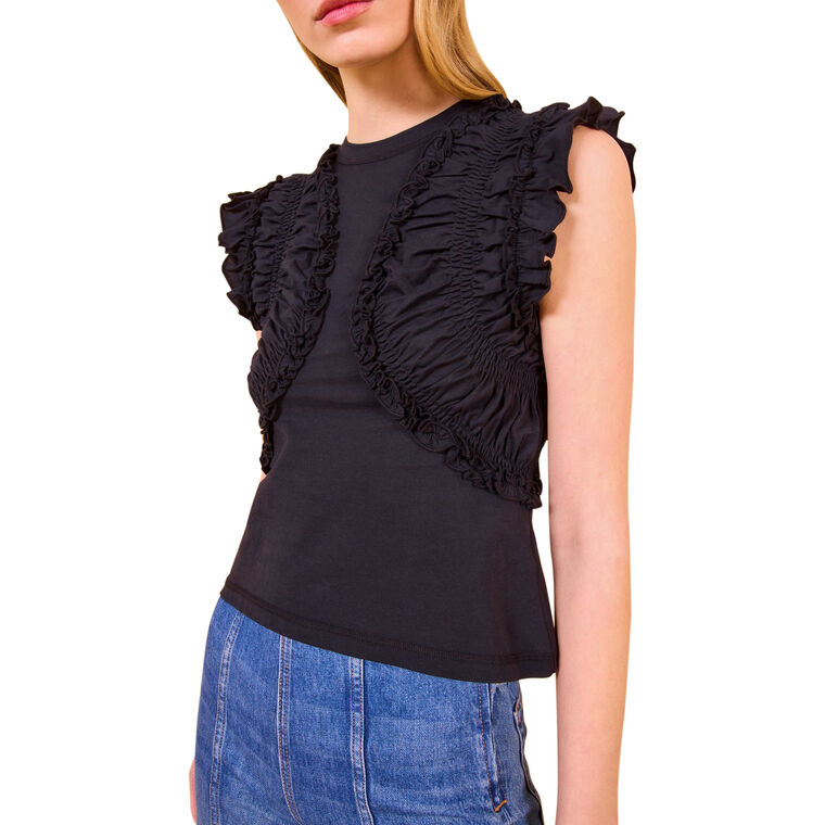 Val Sleeveless Ruffled Top image number null