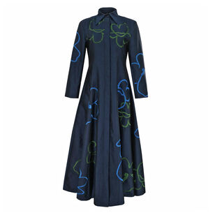 Alphine Collared Long Sleeve Maxi Dress