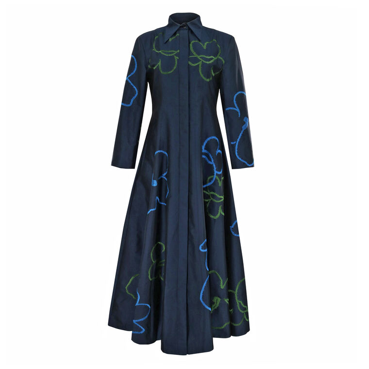 Alphine Collared Long Sleeve Maxi Dress image number null