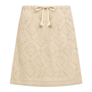 Zebbie Crochet Mini Skirt