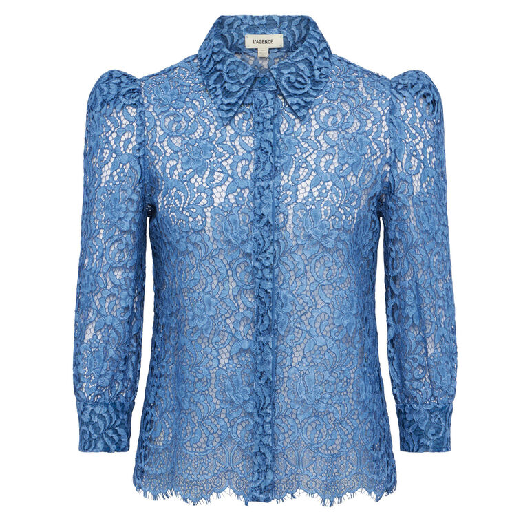 Andrea 3/4 Sleeve Lace Blouse image number null