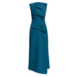 Normanhill Sleeveless Crepe Midi Dress