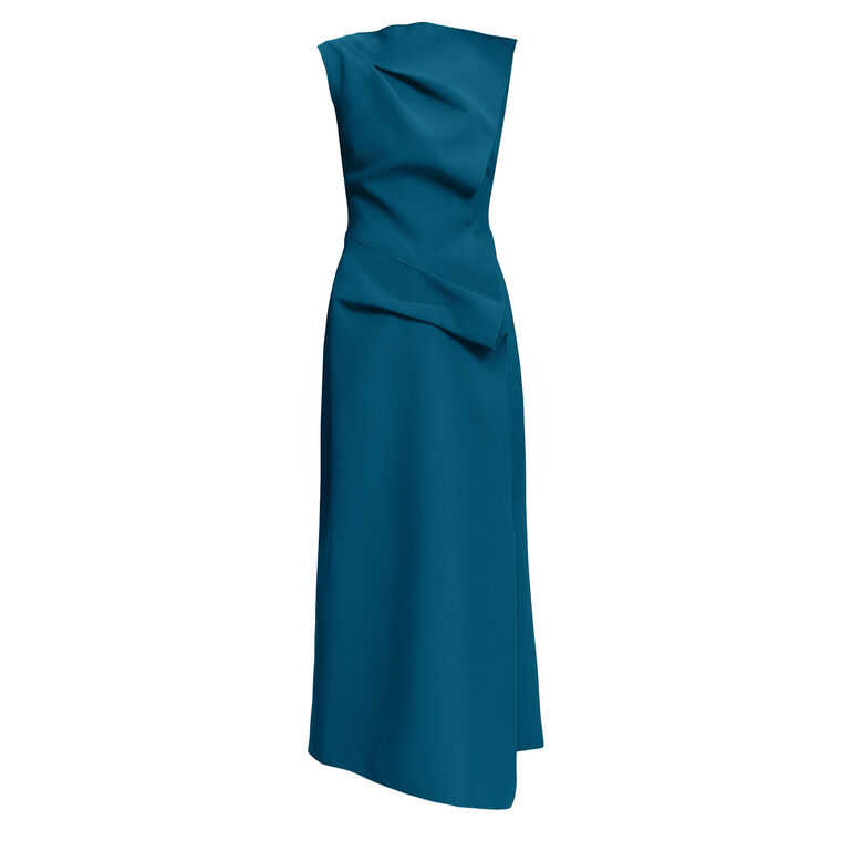 Normanhill Sleeveless Crepe Midi Dress image number null
