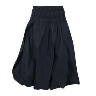 Navy Taffeta Skirt