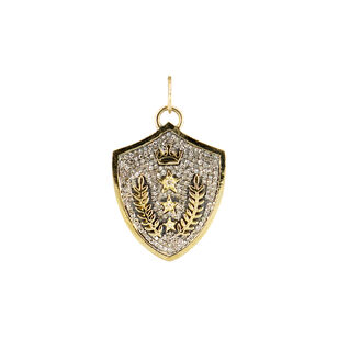 Medium Crown Shield Pendant