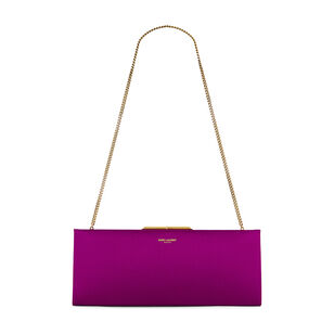 Midnight Small Clutch In Satin