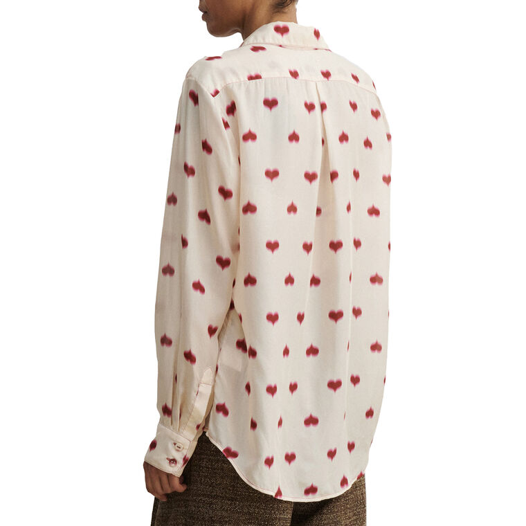 Lilo Long Sleeve Silk Top image number null