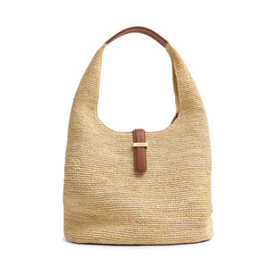Khai Large Raffia Hobo Bag