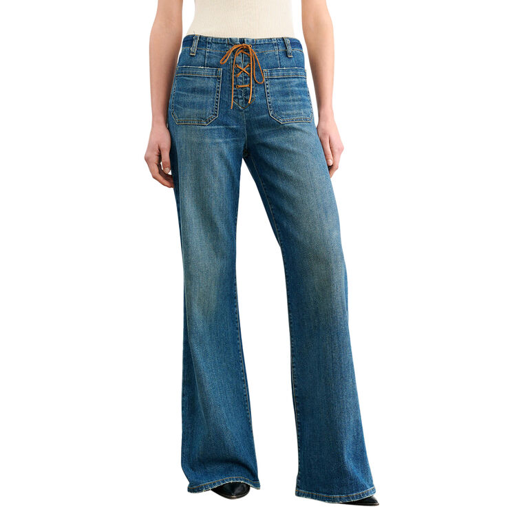 Florence Lace Up Jean image number null