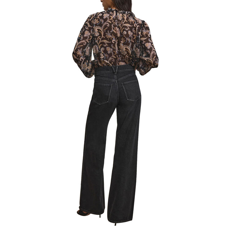 Hickory Long Sleeve Paisley Blouse image number null