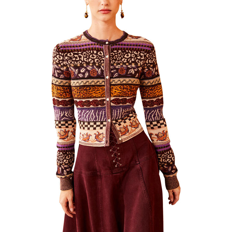 Liza Fair Isle Cardigan image number null