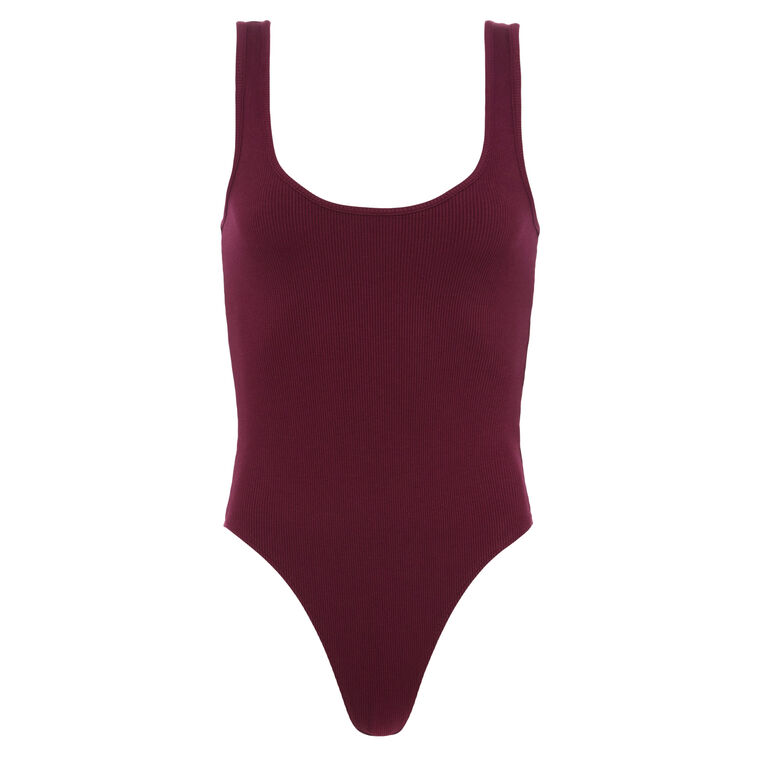 Nica Scoop Neck Tank Bodysuit image number null