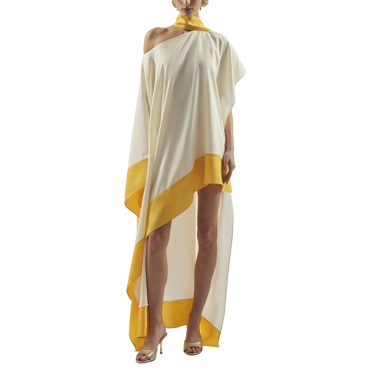 Trebbia Corniche One-Shoulder Kaftan image number null