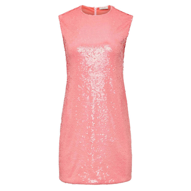 Sequin Sleeveless Mini Shift Dress image number null