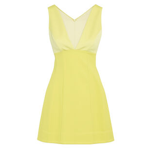 Mandy Deep Plunge Mini Dress
