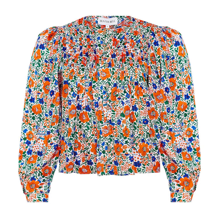 Daphne Long Sleeve Button Front Top image number null