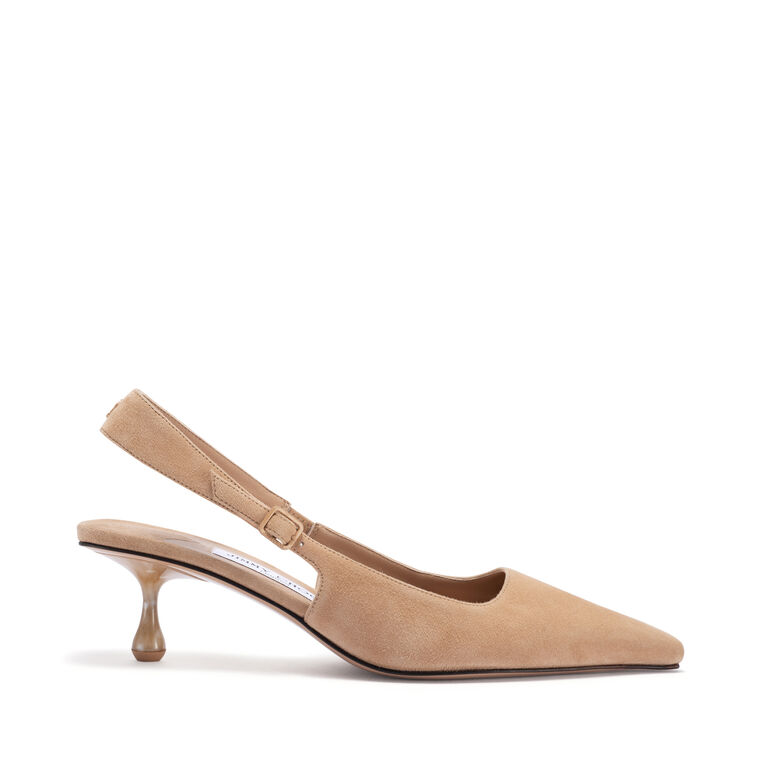 Amel 50mm Suede Slingback Heels image number null