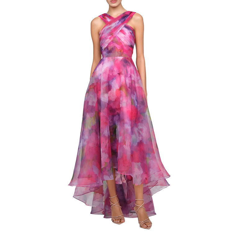 Luana Sleeveless High-Low Gown image number null
