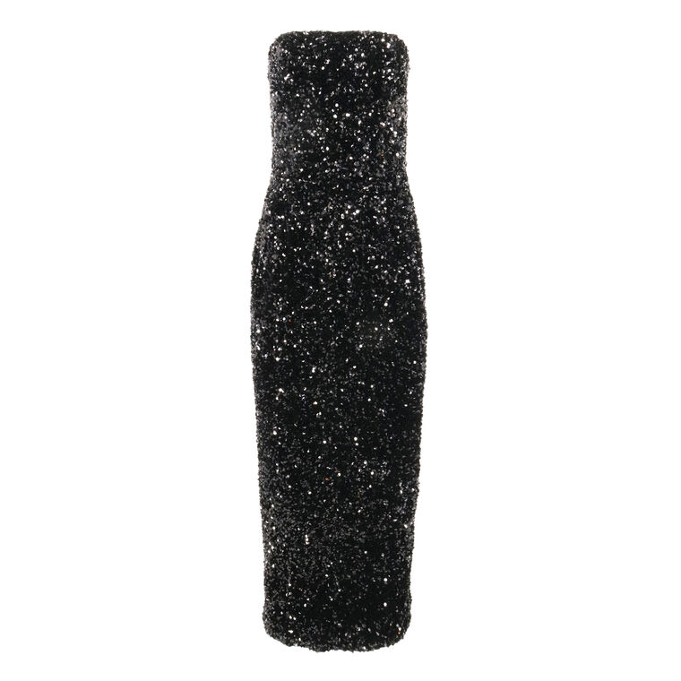 Leslie Sequin Midi Dress image number null