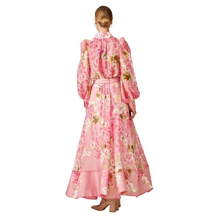 Organza Belted Maxi Skirt image number null