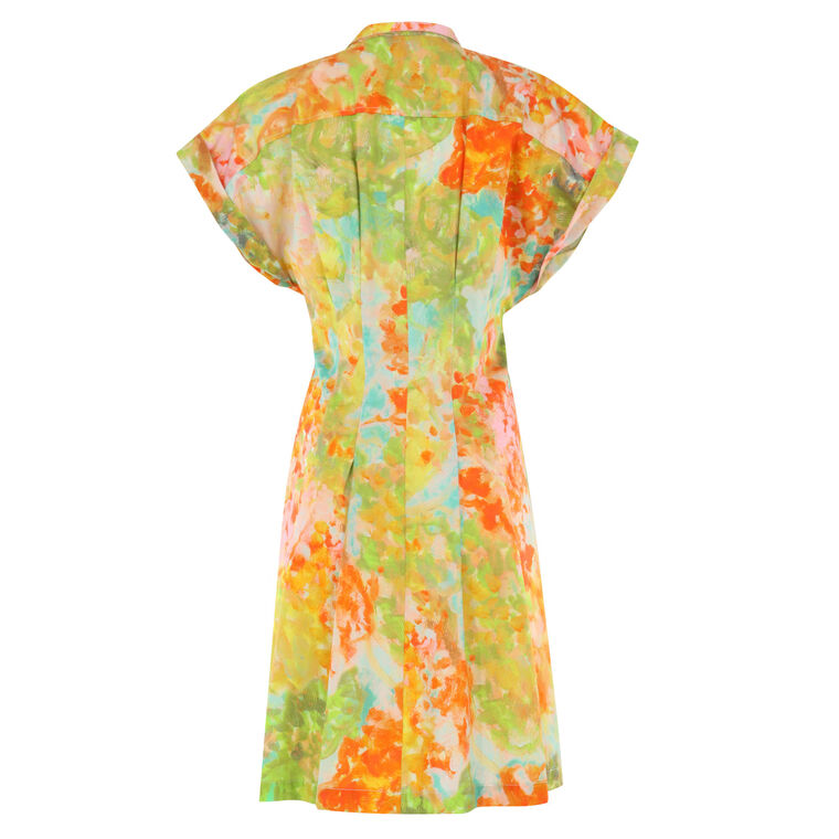 Rocky Floral-Print Cotton Shirtdress image number null
