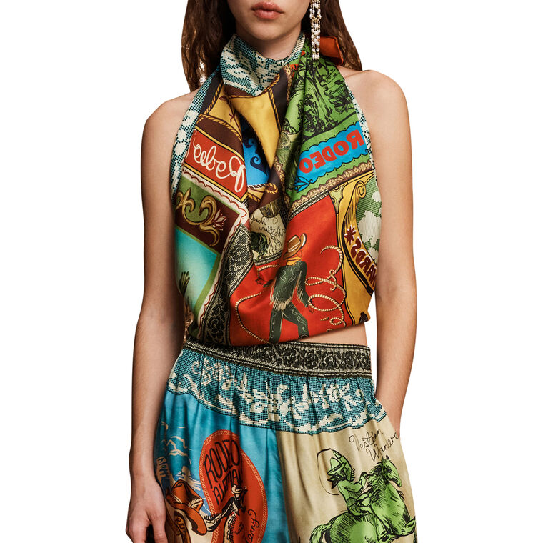 Ace Silk Scarf image number null