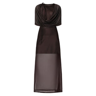 Malia Short Sleeve Cowl Neck Maxi Dress