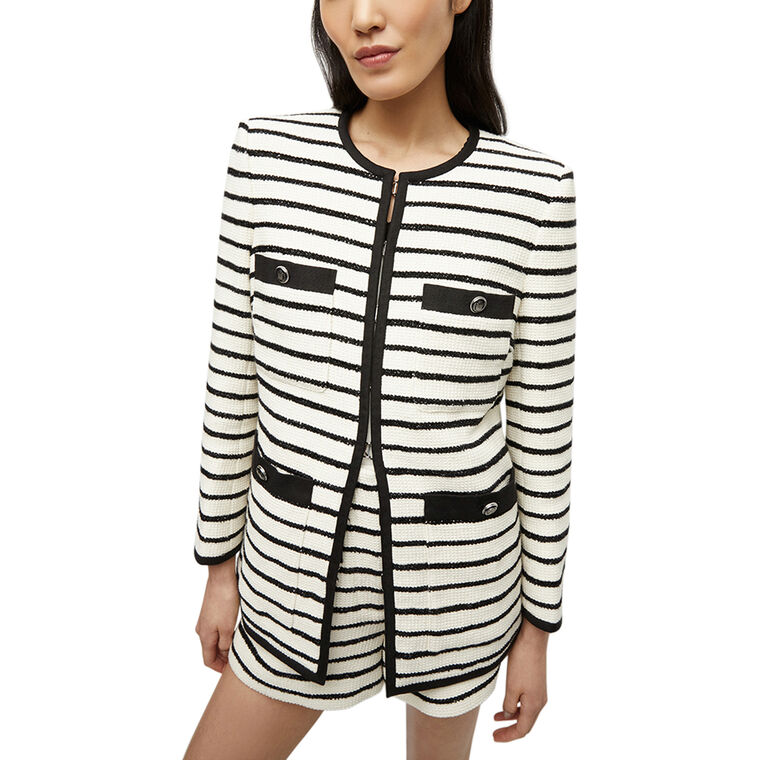 Foster Striped Dickey Jacket image number null
