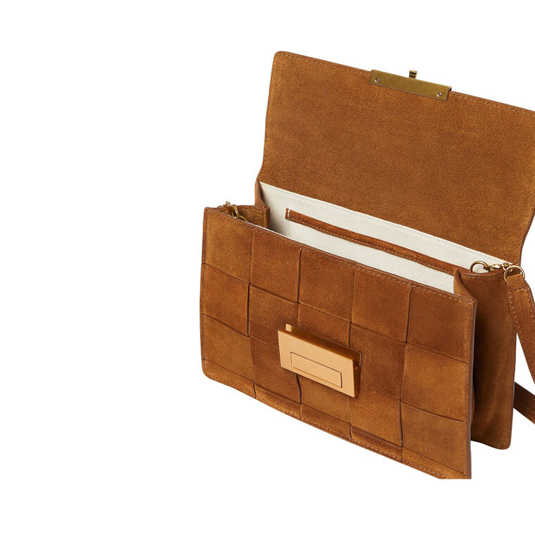 Delphine Suede Shoulder Bag image number null