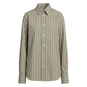 Long Sleeve Back Cascade Button Up Shirt