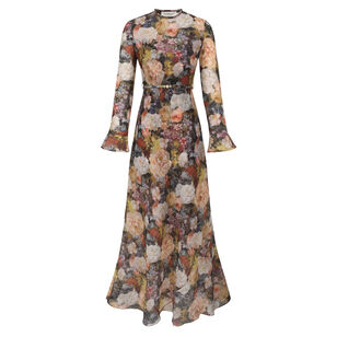 Alchemy Long Sleeve Maxi Sheath Dress